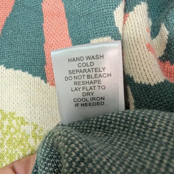 Originality Mushroom Rainbow Floral Sweater Bold Whimsical Style - Size M - Picture 7 of 7